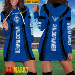 SV Waldhof Mannheim 07 - Damenkleid mit Kapuze Sonderausgabe mit Ihrem Namen