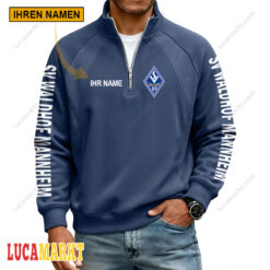 SV Waldhof Mannheim 07 - Pullover mit Reißverschluss Sonderausgabe mit Ihrem Namen