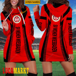 SV Wehen Wiesbaden - Damenkleid mit Kapuze Sonderausgabe mit Ihrem Namen