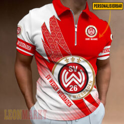 SV Wehen Wiesbaden - Reißverschluss Poloshirt Neue Version mit Ihrem Namen