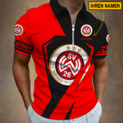 SV Wehen Wiesbaden - Reißverschluss Poloshirt Sonderausgabe mit Ihrem Namen