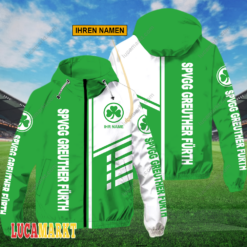 SpVgg Greuther Fürth - FlexZip Hoodie Neue Edition mit Ihrem Namen