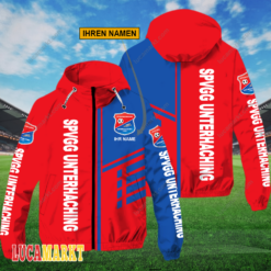 SpVgg Unterhaching - FlexZip Hoodie Neue Edition mit Ihrem Namen