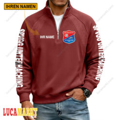 SpVgg Unterhaching - Pullover mit Reißverschluss Sonderausgabe mit Ihrem Namen