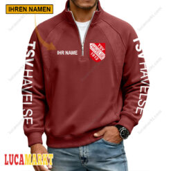 TSV Havelse - Pullover mit Reißverschluss Sonderausgabe mit Ihrem Namen