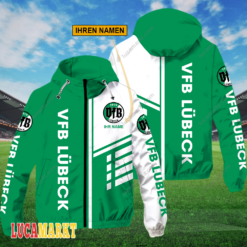 VfB Lübeck - FlexZip Hoodie Neue Edition mit Ihrem Namen