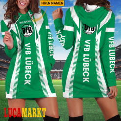VfB Lübeck - Damenkleid mit Kapuze Sonderausgabe mit Ihrem Namen