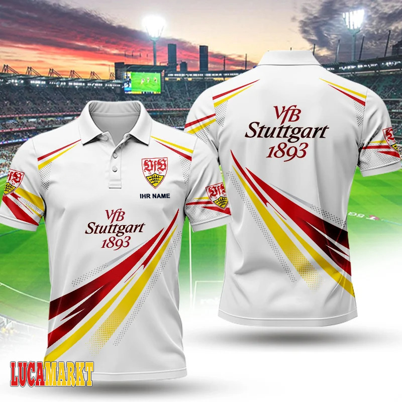 VfB Stuttgart – Polo Hemd Sportlicher Stil mit Ihrem Namen VfB Stuttgart – Polo Hemd Sportlicher Stil mit Ihrem Namen