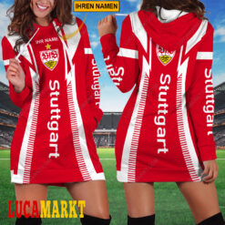 VfB Stuttgart - Damenkleid mit Kapuze Sonderausgabe mit Ihrem Namen
