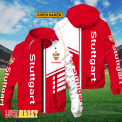 VfB Stuttgart - FlexZip Hoodie Neue Edition mit Ihrem Namen