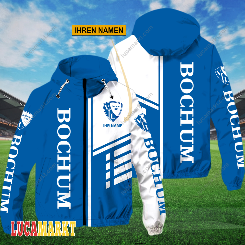 VfL Bochum 1848 – FlexZip Hoodie Neue Edition mit Ihrem Namen VfL Bochum 1848 – FlexZip Hoodie Neue Edition mit Ihrem Namen