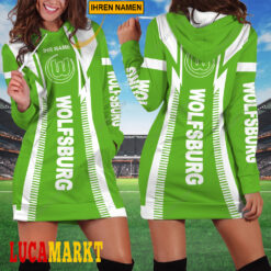VfL Wolfsburg - Damenkleid mit Kapuze Sonderausgabe mit Ihrem Namen