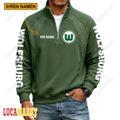 VfL Wolfsburg - Pullover mit Reißverschluss Sonderausgabe mit Ihrem Namen