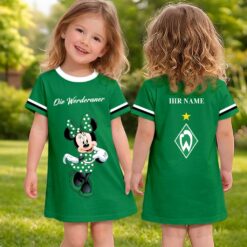 SV Werder Bremen – Mädchenkleid Minnie mit Ihrem Namen