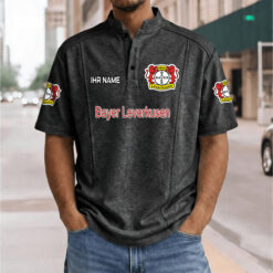 Bayer 04 Leverkusen - Stehkragen-Polo Neue Version mit Ihrem Namen