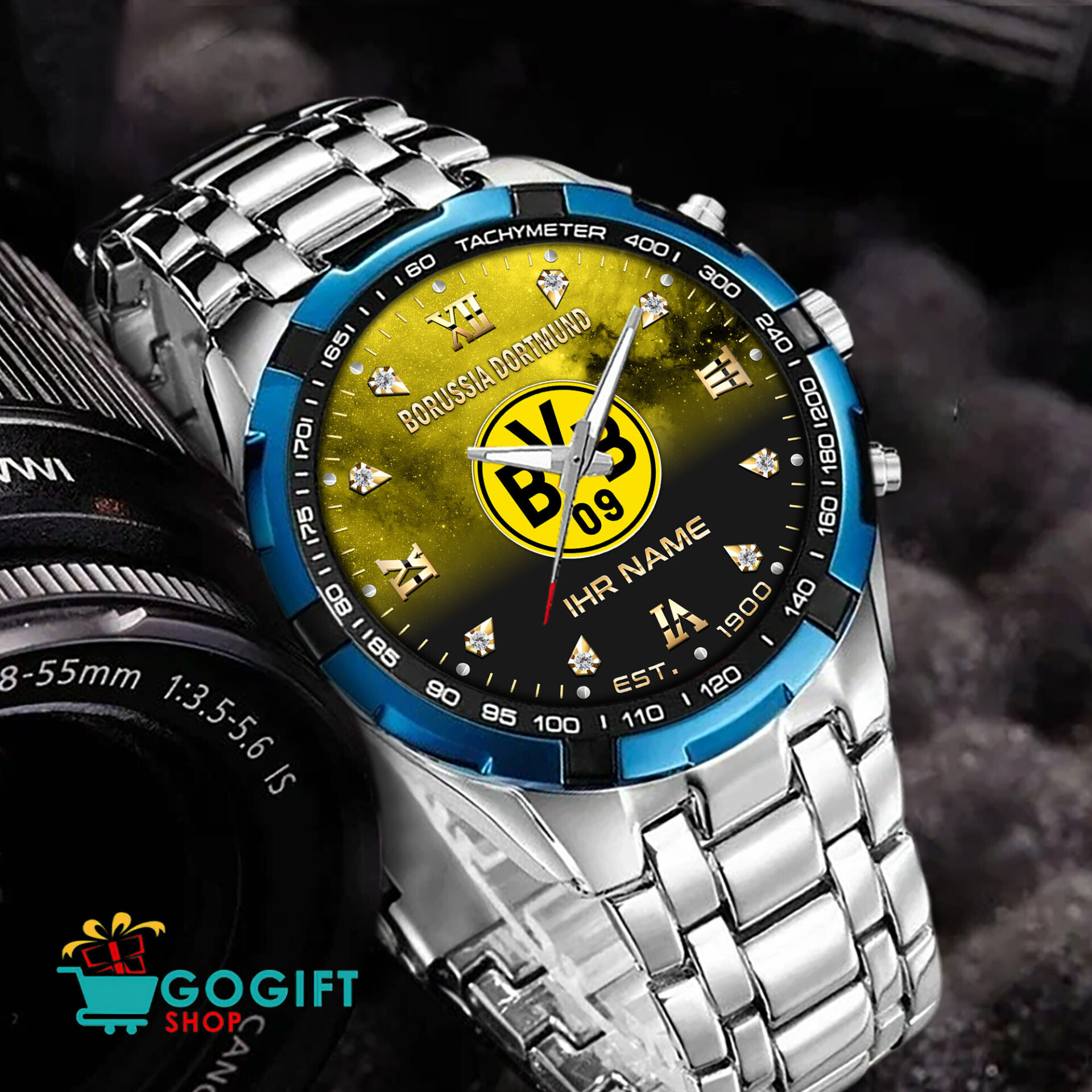 Borussia Dortmund II – Aurora Uhr Neue Version mit Ihrem Namen Borussia Dortmund II – Aurora Uhr Neue Version mit Ihrem Namen