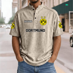 Borussia Dortmund - Stehkragen-Polo Neue Version mit Ihrem Namen