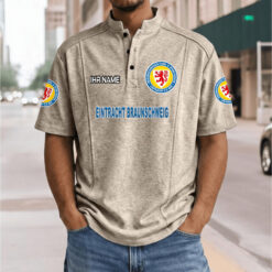 Eintracht Braunschweig - Stehkragen-Polo Neue Version mit Ihrem Namen