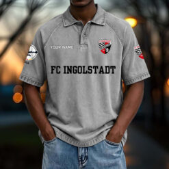 FC Ingolstadt 04 - Vintage Wash Polo Neue Version mit Ihrem Namen