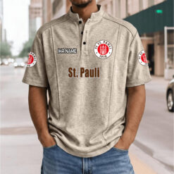 FC St. Pauli - Stehkragen-Polo Neue Version mit Ihrem Namen