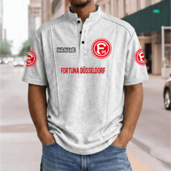 Fortuna Düsseldorf - Stehkragen-Polo Neue Version mit Ihrem Namen