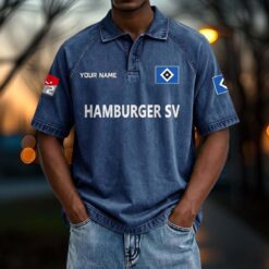 Hamburger SV - Vintage Wash Polo Neue Version mit Ihrem Namen