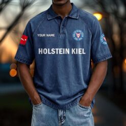 Holstein Kiel - Vintage Wash Polo Neue Version mit Ihrem Namen