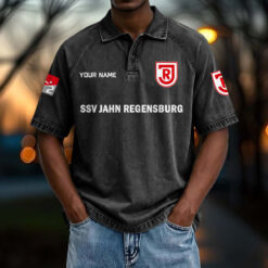 Jahn Regensburg - Vintage Wash Polo Neue Version mit Ihrem Namen