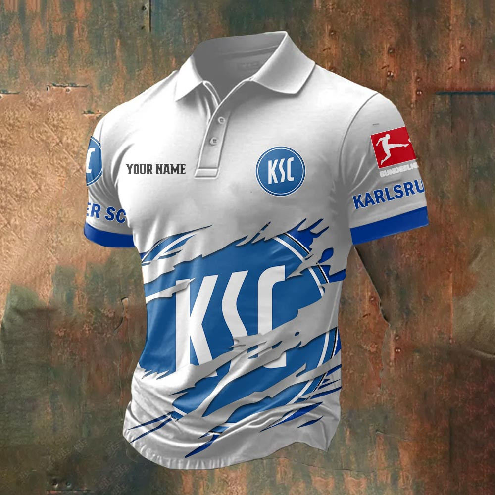 Karlsruher SC – Polo Hemd Sonderausgabe mit Ihrem Namen Karlsruher SC – Polo Hemd Sonderausgabe mit Ihrem Namen