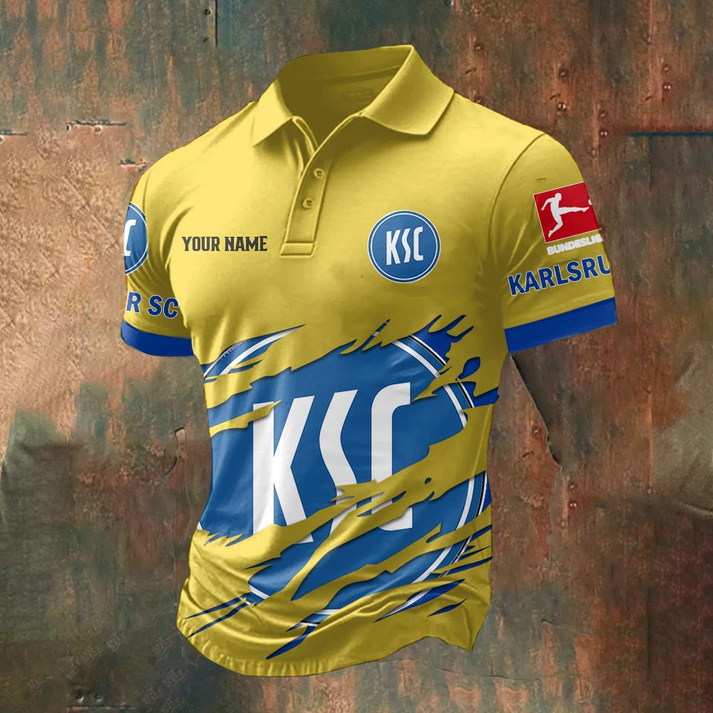 Karlsruher SC – Polo Hemd Sonderausgabe mit Ihrem Namen Karlsruher SC – Polo Hemd Sonderausgabe mit Ihrem Namen