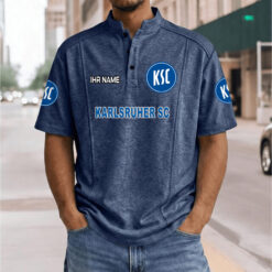 Karlsruher SC - Stehkragen-Polo Neue Version mit Ihrem Namen