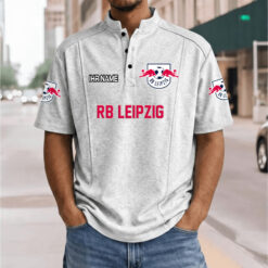 RB Leipzig - Stehkragen-Polo Neue Version mit Ihrem Namen