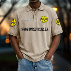 SpVgg Bayreuth - Vintage Wash Polo Neue Version mit Ihrem Namen