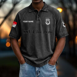 SSV Ulm 1846 Fußball – Vintage Wash Polo Neue Version mit Ihrem Namen