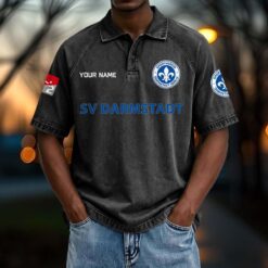 SV Darmstadt 98 – Vintage Wash Polo Neue Version mit Ihrem Namen