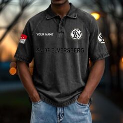 SV Elversberg – Vintage Wash Polo Neue Version mit Ihrem Namen