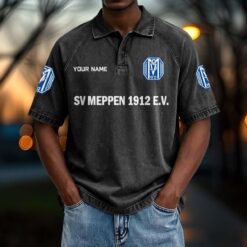 SV Meppen - Vintage Wash Polo Neue Version mit Ihrem Namen