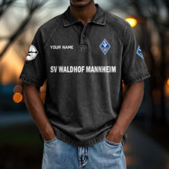 SV Waldhof Mannheim 07 – Vintage Wash Polo Neue Version mit Ihrem Namen