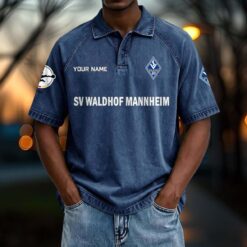 SV Waldhof Mannheim 07 - Vintage Wash Polo Neue Version mit Ihrem Namen
