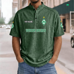 SV Werder Bremen - Stehkragen-Polo Neue Version mit Ihrem Namen