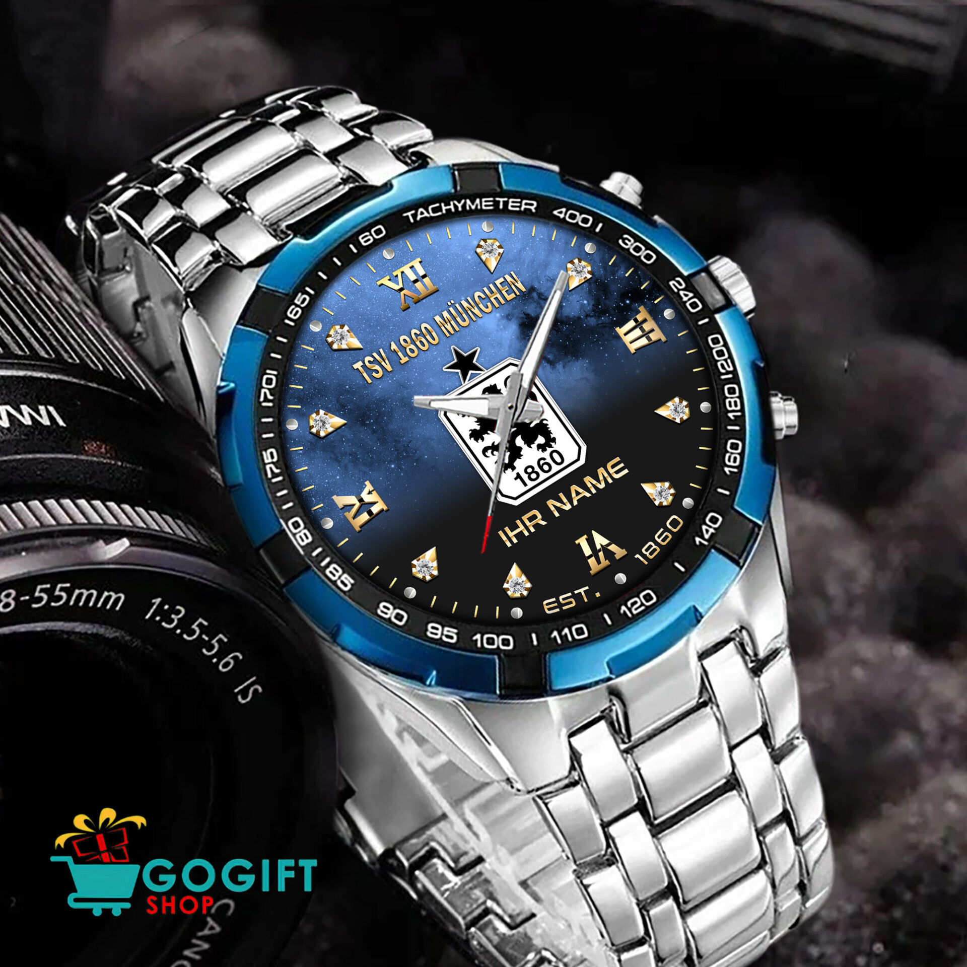 TSV 1860 München – Aurora Uhr Neue Version mit Ihrem Namen TSV 1860 München – Aurora Uhr Neue Version mit Ihrem Namen