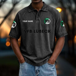 VfB Lübeck – Vintage Wash Polo Neue Version mit Ihrem Namen