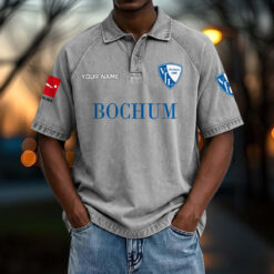 VfL Bochum 1848 - Vintage Wash Polo Neue Version mit Ihrem Namen