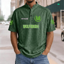 VfL Wolfsburg - Stehkragen-Polo Neue Version mit Ihrem Namen