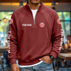 1. FSV Mainz 05 - Pullover mit Reißverschluss Neue Version mit Ihrem Namen