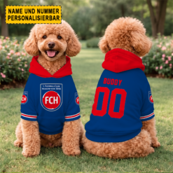 1. FC Heidenheim - Hundehoodie Sonderausgabe mit Individueller Name Nummer