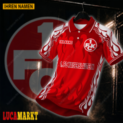 1. FC Kaiserslautern - Polo Hemd Neuer Stil mit Ihrem Namen