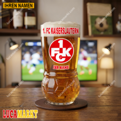1. FC Kaiserslautern - Fußball Bierglas Limitierte Auflage mit Ihrem Namen