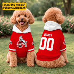 1. FC Köln - Hundehoodie Sonderausgabe mit Individueller Name Nummer