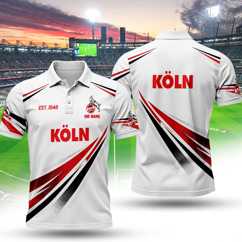 1. FC Köln – Polo Hemd Neue Ausgabe mit Ihrem Namen 1. FC Köln – Polo Hemd Neue Ausgabe mit Ihrem Namen